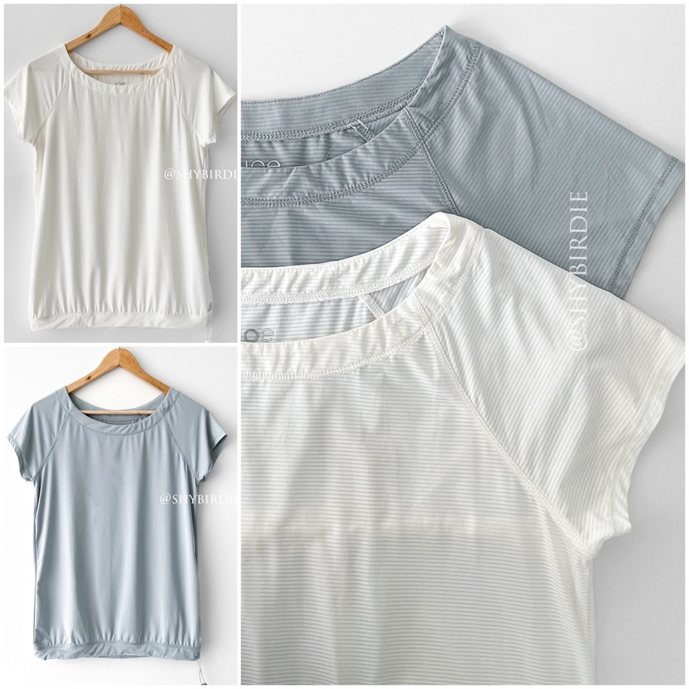 NEW Lot of 2 Joe Fresh Loose Fit Activewear Bubble Tops